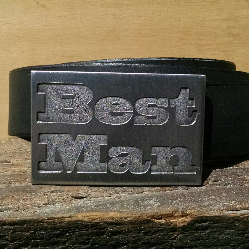 best man belt buckle